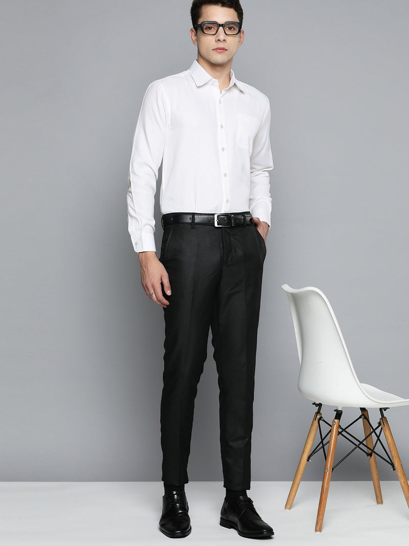 DENNISON Men White Smart Formal Shirt
