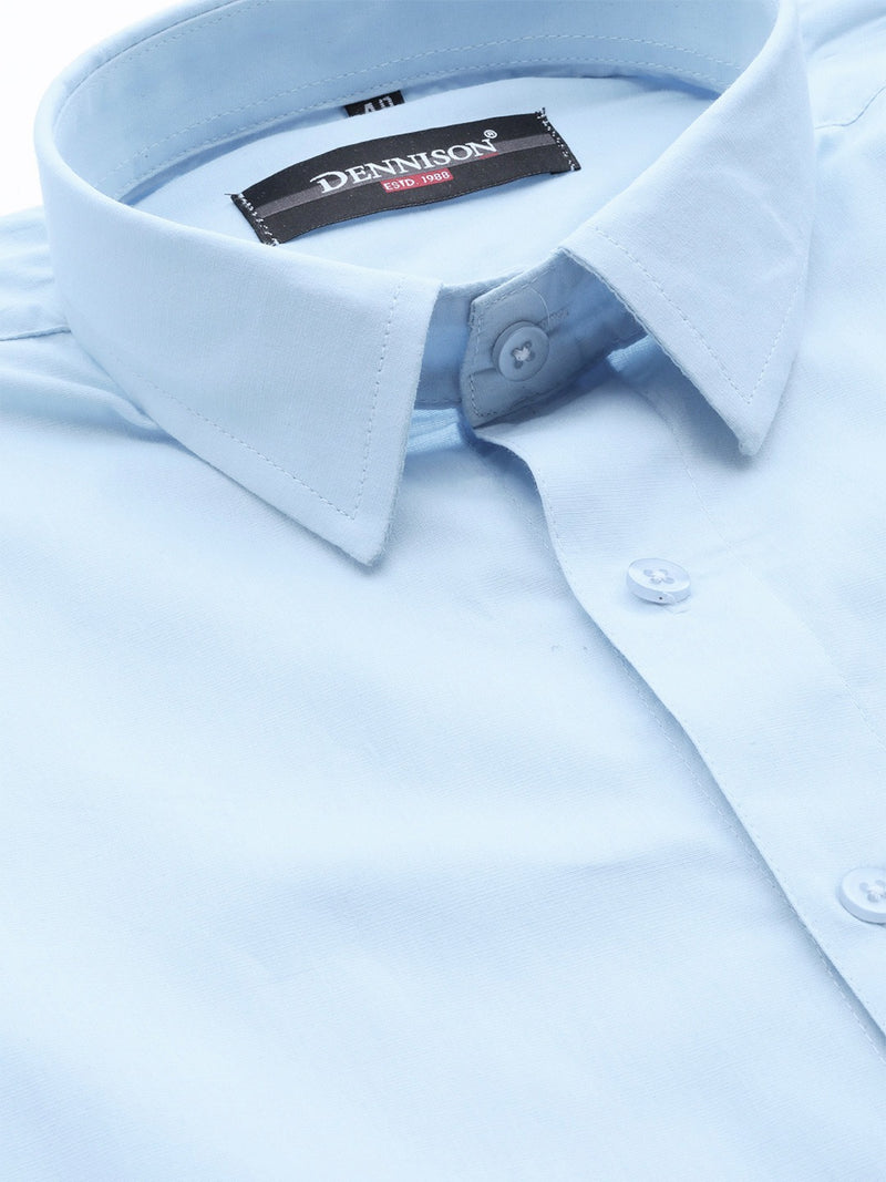 Blue: Water Stain Repellent Twill Formal Shirt