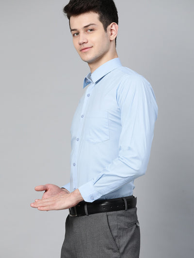 Blue: Water Stain Repellent Twill Formal Shirt
