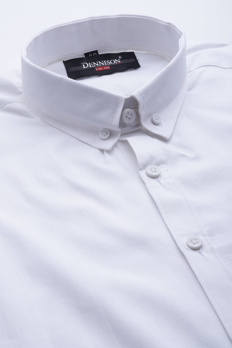 Men White Smart Slim Fit Bio-Engineered Quick-Dry Odour-Free Formal Shirt