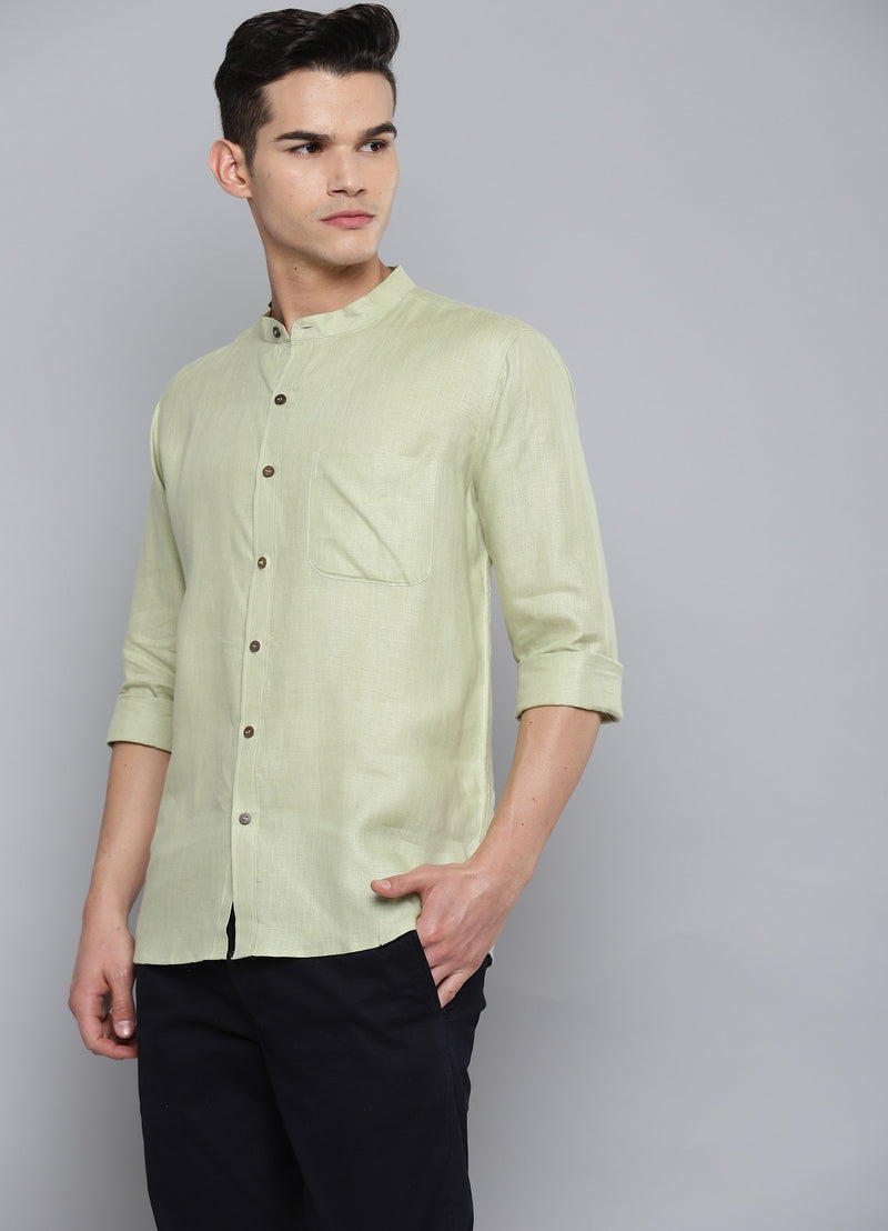 Green Hemp Shirt