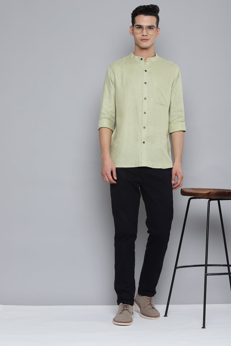 Green Hemp Shirt