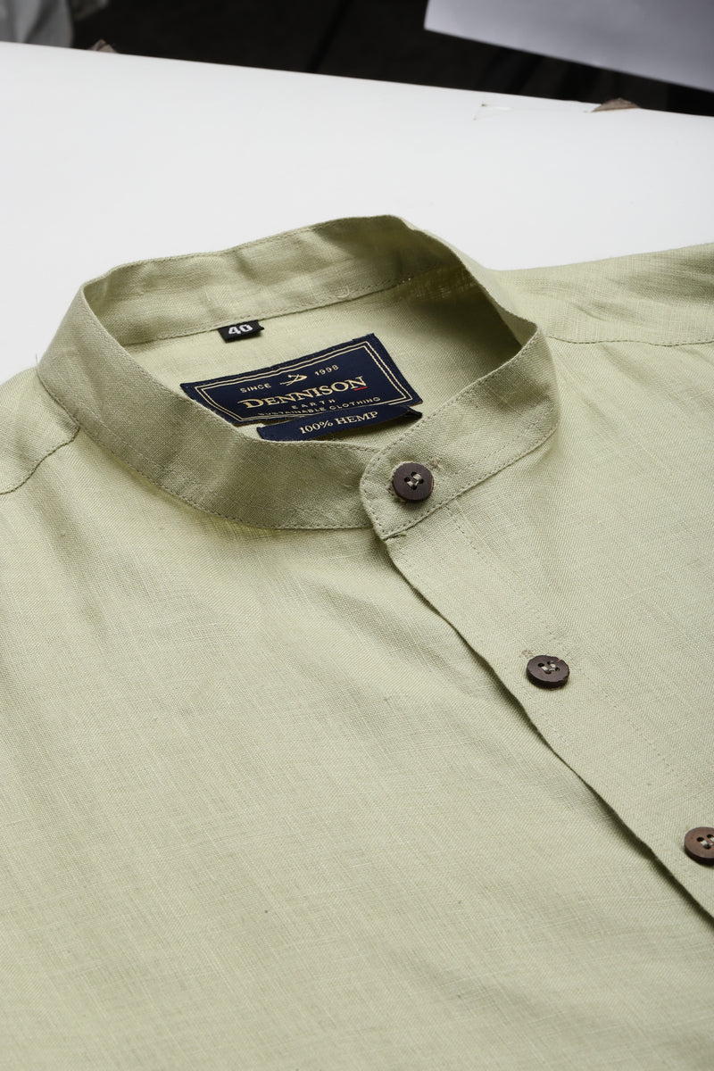 Green Hemp Shirt
