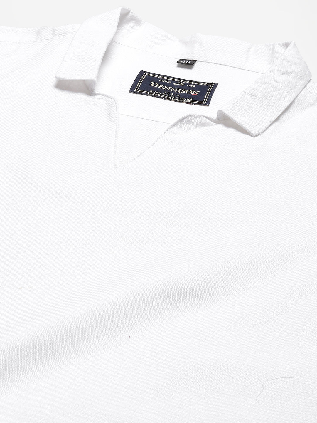 Men White Comfort Fit Kurta