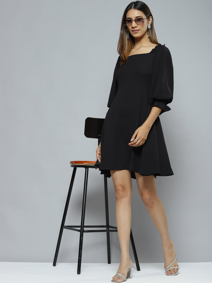 Black Crepe Dress