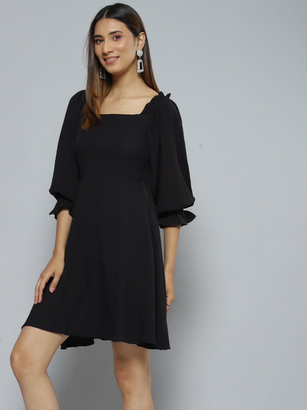 Black Crepe Dress