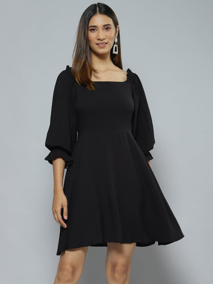 Black Crepe Dress