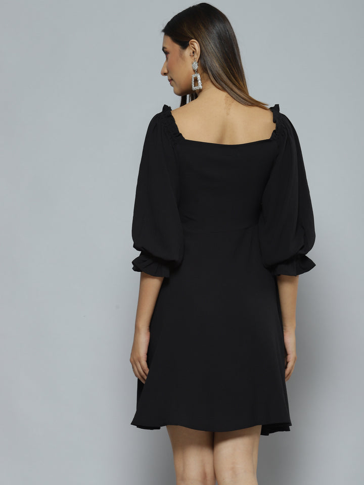 Black Crepe Dress