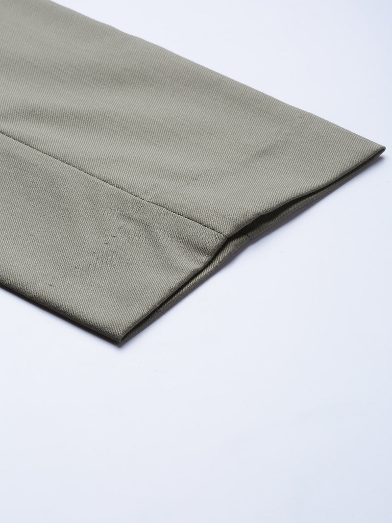 Men Green Smart Tapered Fit Solid Chinos