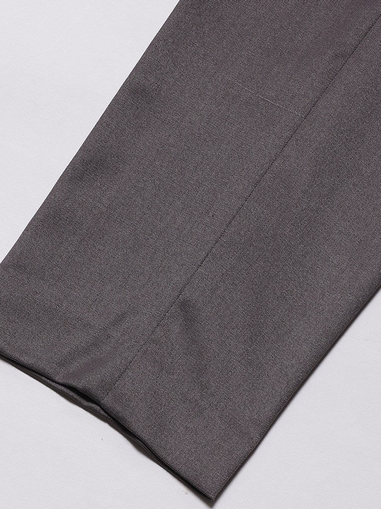Men Taupe Smart Tapered Fit Solid Formal Trousers