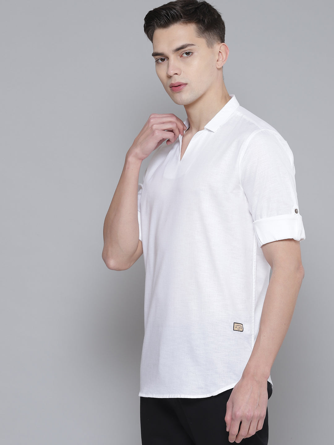Men White Comfort Fit Kurta