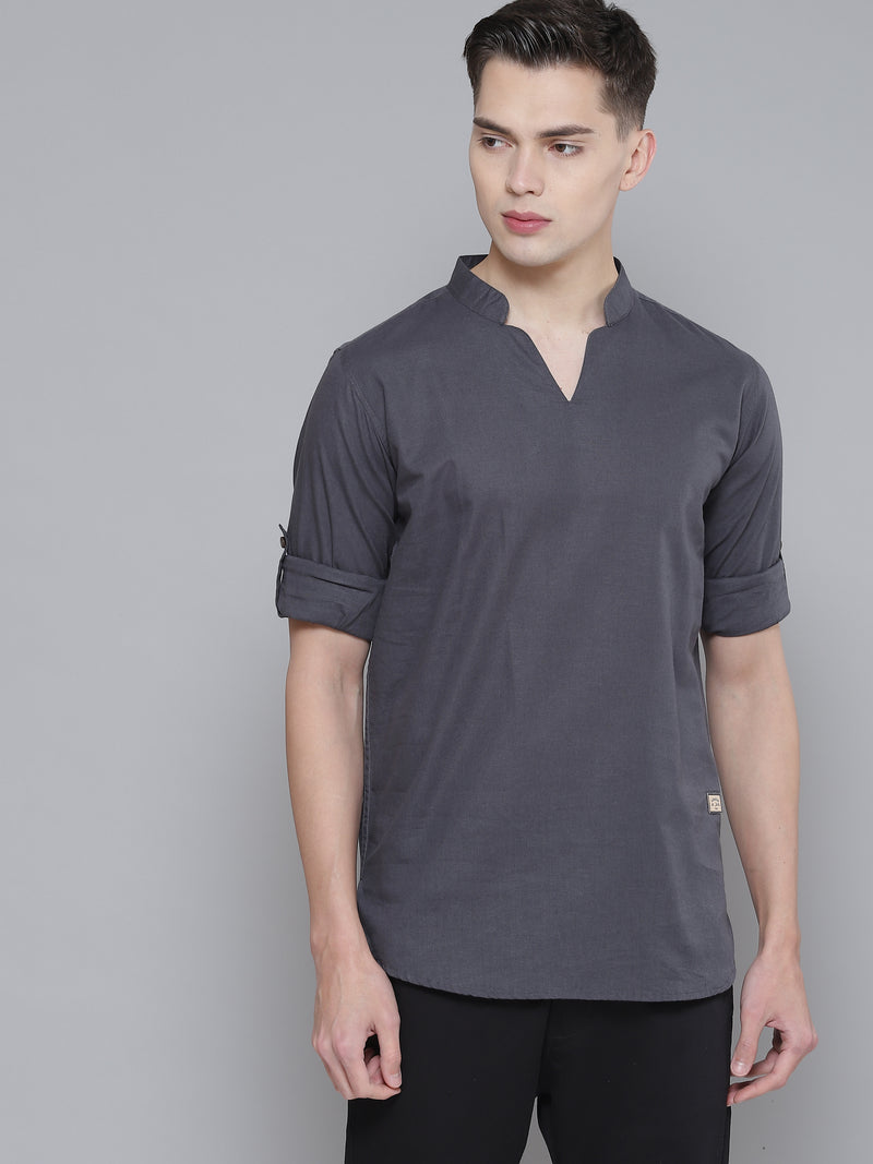 Grey Short Kurta