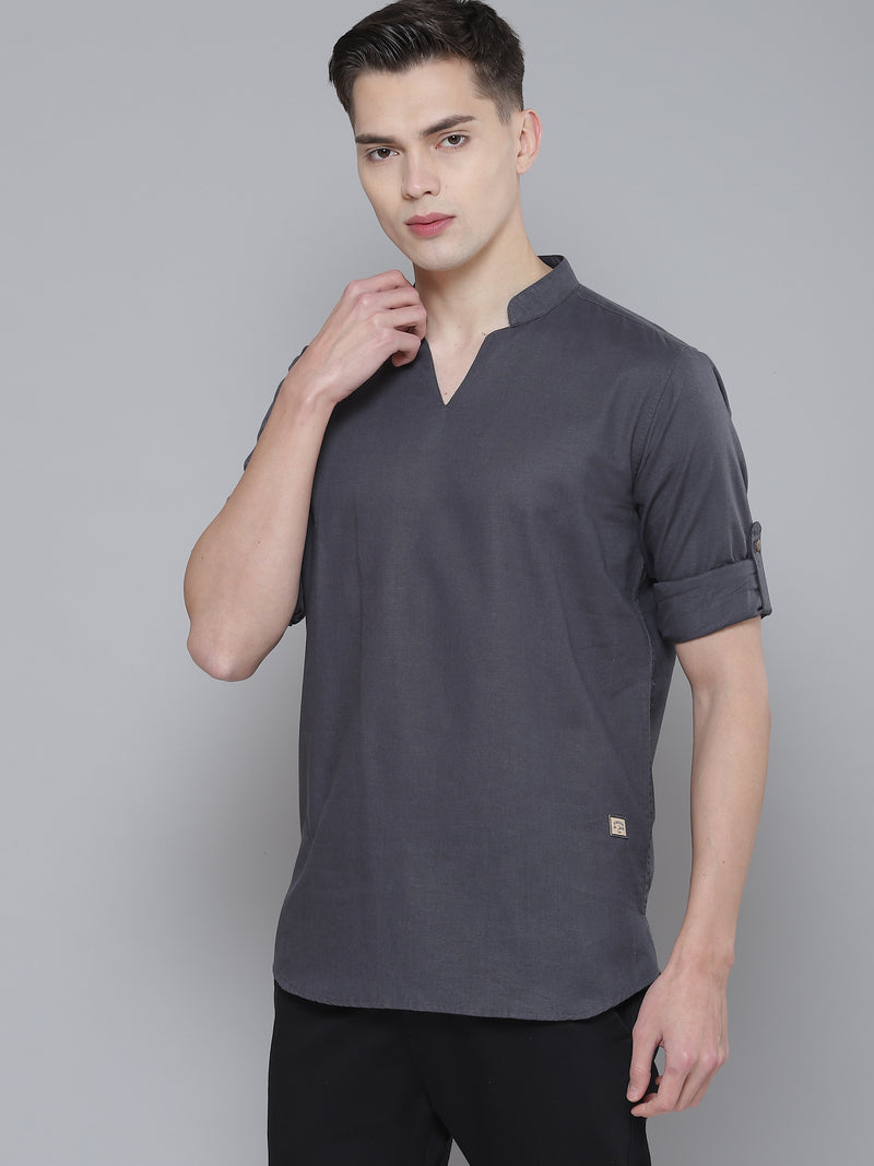 Grey Short Kurta
